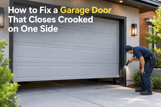 How to Fix a Garage Door That Closes Crooked on One Side